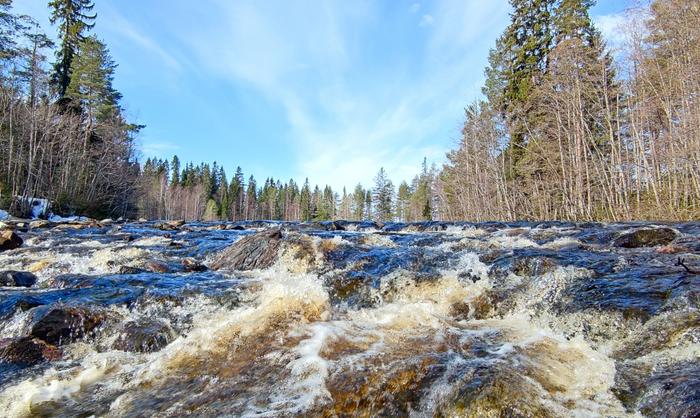 Sulamisvedet täyttävät keväällä vesistöt.