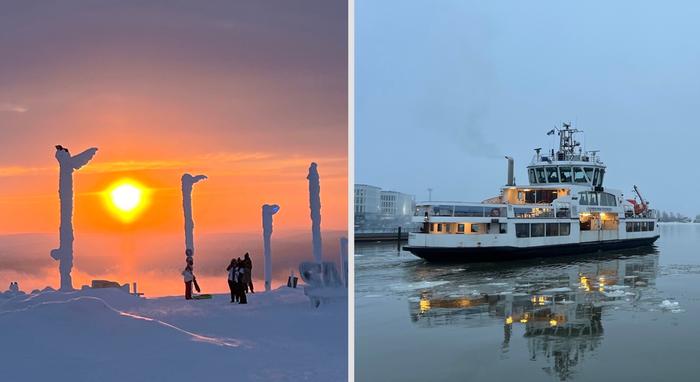 Pakkasta ja lauhaa Paukkupakkasia ja lauhaa.