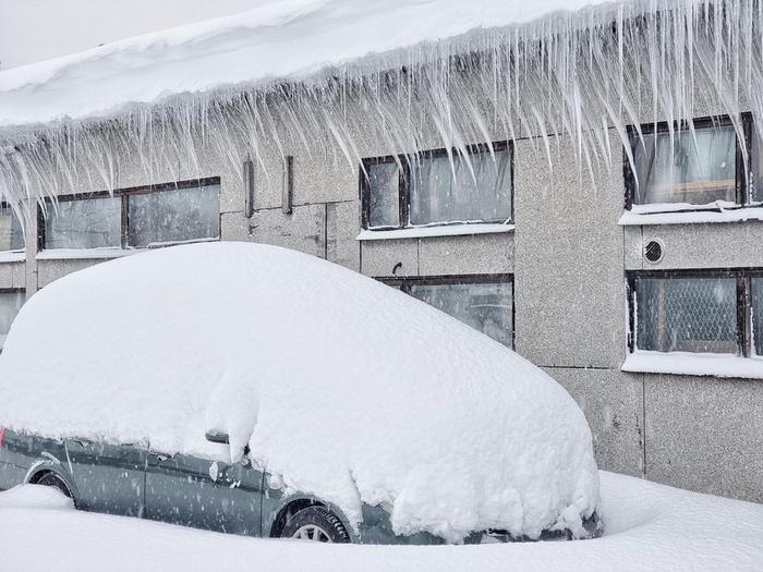 Paljon lunta Helsingissä.