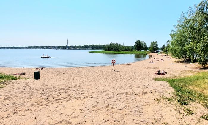 Kesälämpöä Vaasassa.