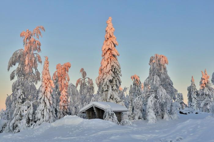 Lunta Kainuun Paltamossa.
