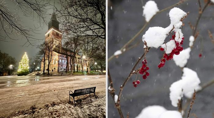 Lauhaa ja lumisateita Joulukuu 2023 toi sekä lauhaa ja vesisateita että pakkasia ja lumisateita.