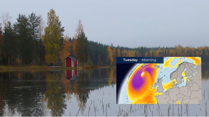 Viikko alkaa Suomessa lauhana ja sateisena. Hurrikaani Epsilonin jäänne jyllää Atlantilla.