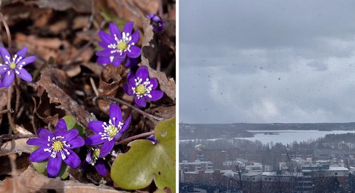 Vaihtelevaa kevätsäätä.