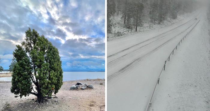Marraskuussa 2022 koettiin niin lauhaa säätä kuin lumisateitakin.