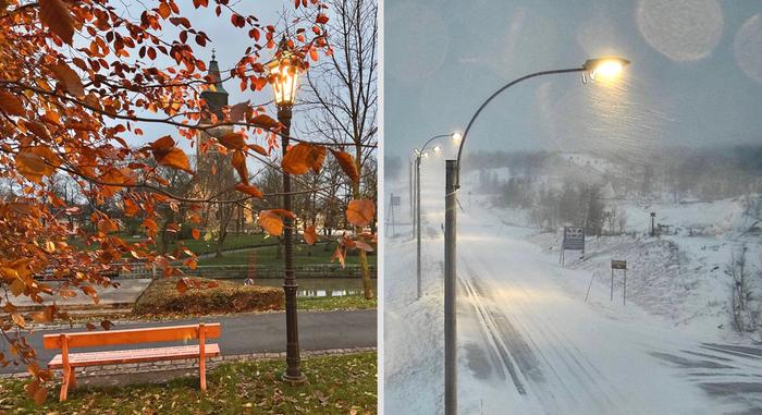 Syksyä ja talvea Marraskuu tuo tyypillisesti sekä syksyistä että talvista säätä.