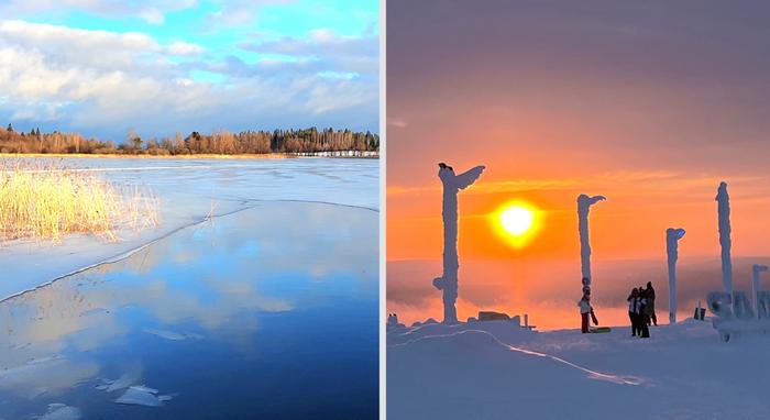 Lauhaa ja pakkasta Lauhaa ja pakkasia.