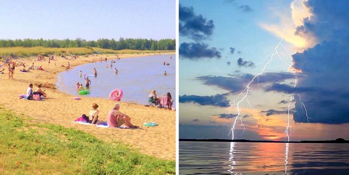 Ennusteissa on hellettä ja ukkosia.