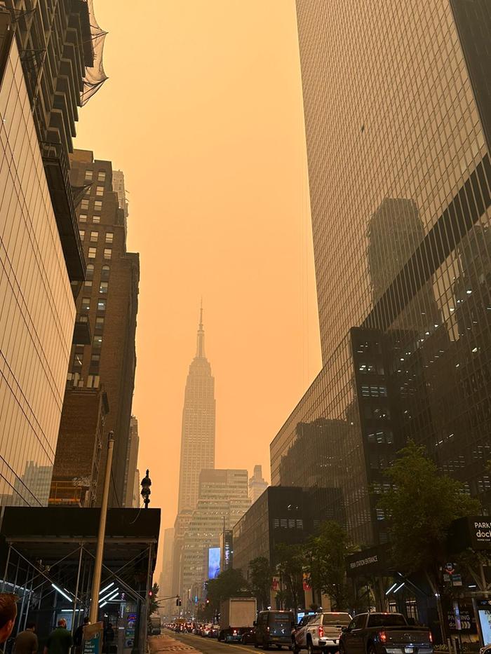 New York peittyi Kanadan maastopalojen savuun kesäkuussa 2023.