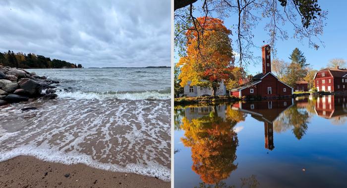 Tuulta ja aurinkoa Lokakuista tuulta ja ruskaa.