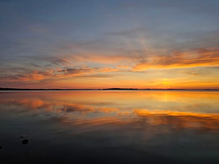 Iltarusko auringonlaskun jälkeen.