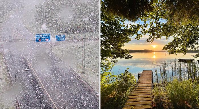 Kesäkuussa 2023 nähtiin niin kylmää ja lumisateita kuin lämmintä ja aurinkoistakin säätä.