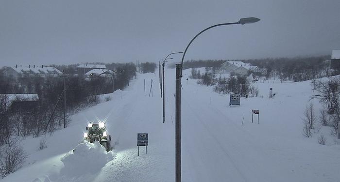 Kilpisjärvelle satoi runsaasti lunta tammikuun lopussa 2024.