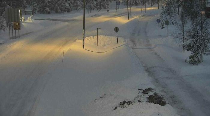 Kelikamerakuva Luostolta 20.10. aamuna. Kuva: Traffic Management Finland