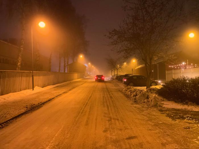 Sumuista sään lauhtuessa.