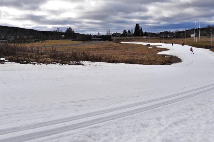 Lunta oli vain ladulla Jämsässä helmikuussa 2020.