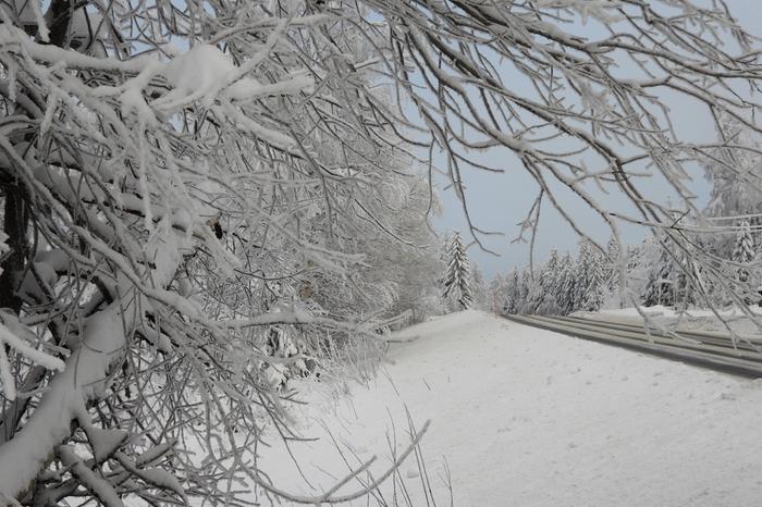 Luminen maisema Keski-Suomessa.