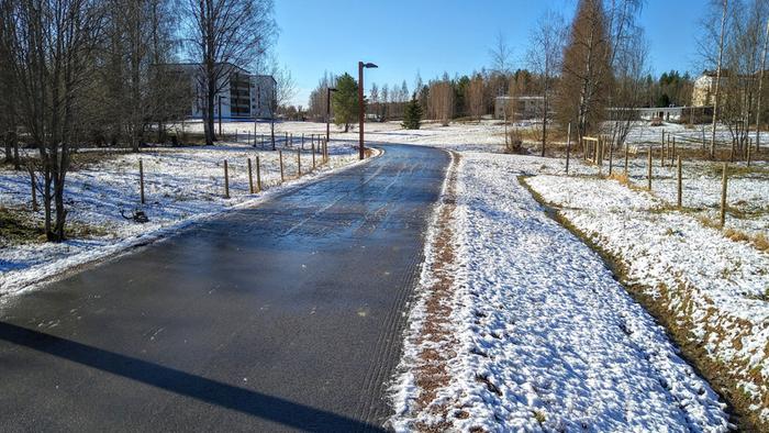 Jyväskylässä oli maa valkeana toukokuun alussa 2023.