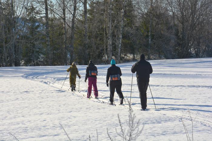 Ainakin ensimmäinen talvilomaviikko tarjoaa myös mielekästä ulkoilusäätä, vaikka viikko alkoikin sakealla lumipyryllä.