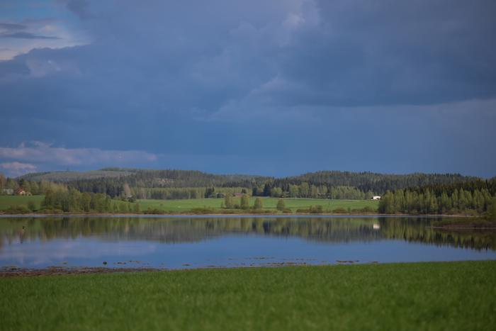 Tumma taivas Nurmeksessa.