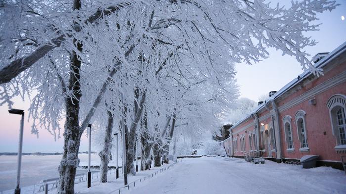 Suomenlinna pakkaspäivänä