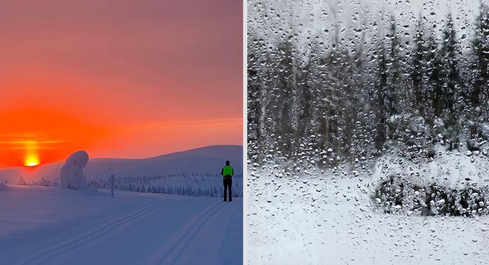 Pakkasta ja lauhaa Pakkasta ja lauhaa.