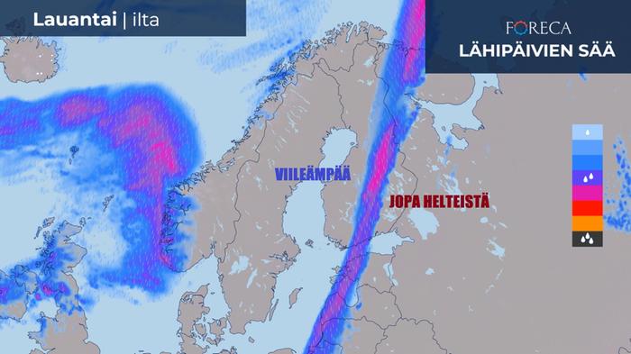 Suomi kahden vaiheilla Kuva: Foreca
