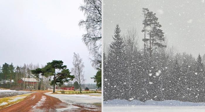 Maaliskuun mittaan lunta tyypillisesti niin sulaa kuin sataa lisääkin.