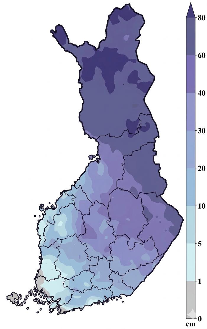 Lumitilanne 27.3.2026 Lumitilanne 27.3.2026