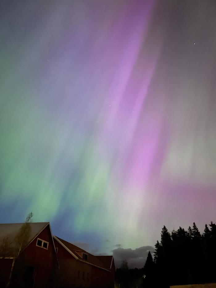 Revontulia Revontulia Keravalla toukokuussa 2024.