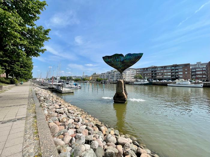 Lämmin kesäpäivä Turussa.