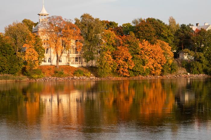 Ruska Töölönlahdella. Kuva: Joanna Rinne 1.10.2020, Helsinki