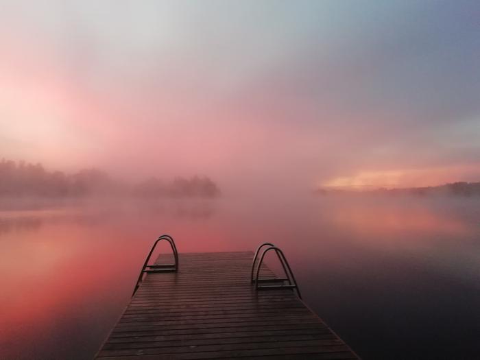 Elokuisen aamun sumua Ylöjärvellä.