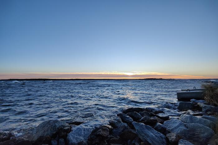 Syksyllä föhn-tuulen puhaltaessa voi olla sekä lauhaa että selkeää.