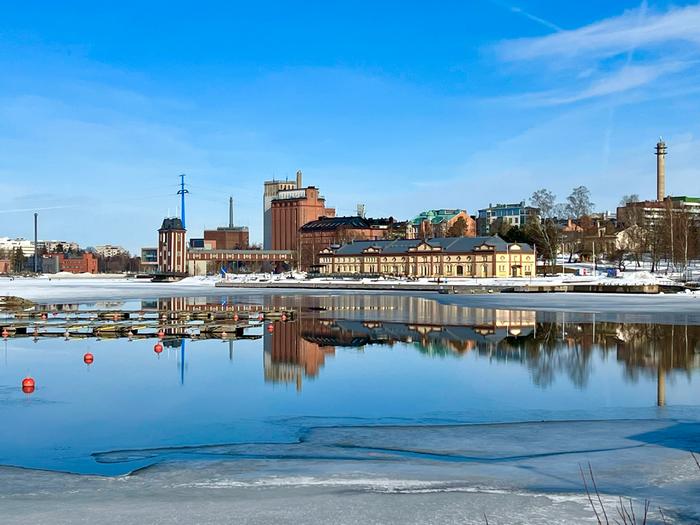 Kevään merkkejä Vaasassa.