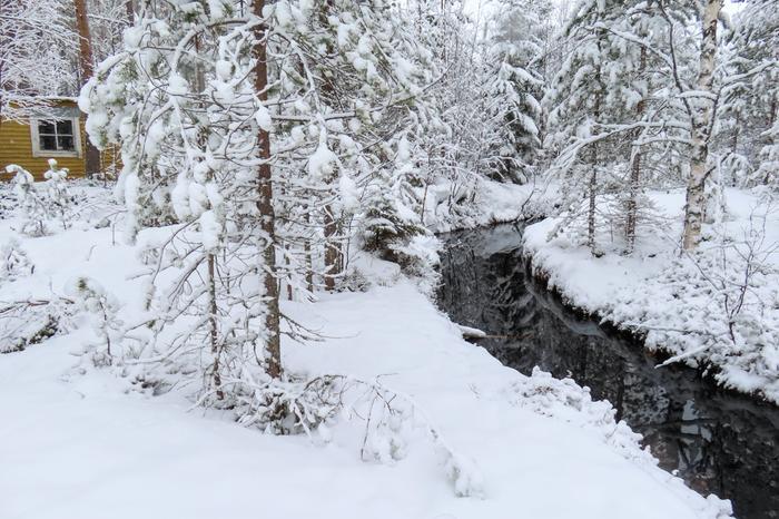 Pohjois-Karjalassa satoi paikoin lunta toukokuun alussa 2024.