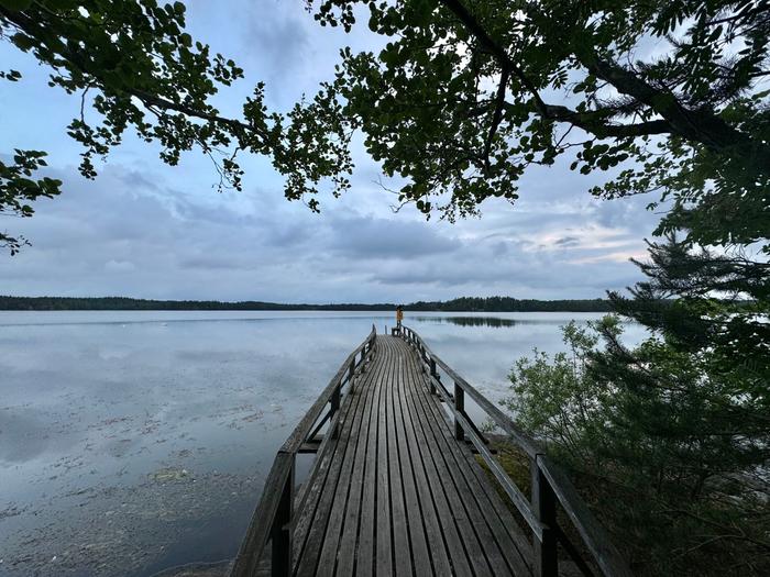 Varhainen kesäaamu Littoistenjärvellä.