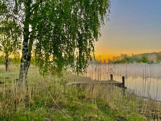 Viileä kevätaamu Kaarinassa Kevätaamun sumua Kaarinassa.