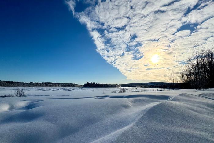 Pohjoisessa lunta riittää vielä maaliskuussa.