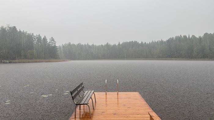 Syyskuun sateita Savitaipaleella.