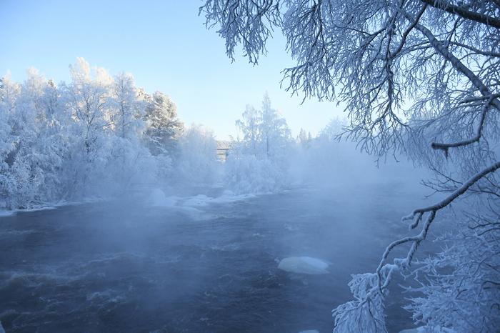 Haihtumissumua Laukaalla Kuusaankoskella.