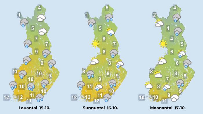 Ennuste 15.–17.10.2022.
