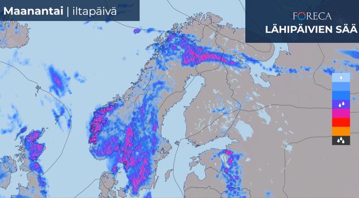 Ennuste maanantaille 27.5.2024.