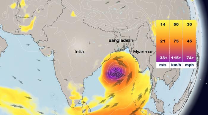 Trooppinen sykloni Amphan tuo tällä viikolla rajuja tuulia ja rankkasateita Bangladeshiin ja Intiaan.