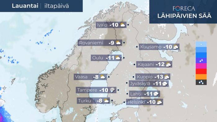 Ennuste 6.2.2021 Ennuste iltapäivälle 6.2.2021.