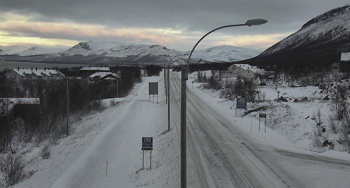 Kilpisjärvellä oli lunta 25. lokakuuta 2022.