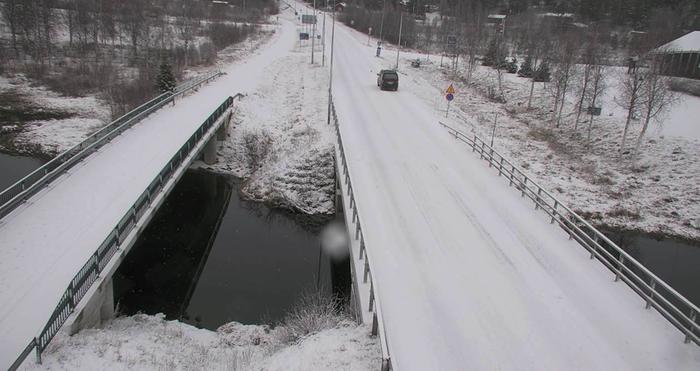 Lunta Muoniossa 26. lokakuuta 2022.