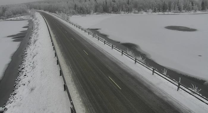 Lunta Sodankylässä 3. marraskuuta 2022.