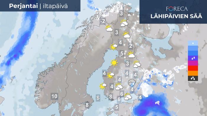 Ennuste 15.4.2022 Ennuste perjantai-iltapäivälle 15.4.2022.