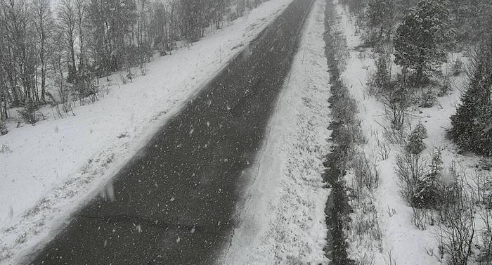 Inarissa satoi lunta 16. toukokuuta 2022.
